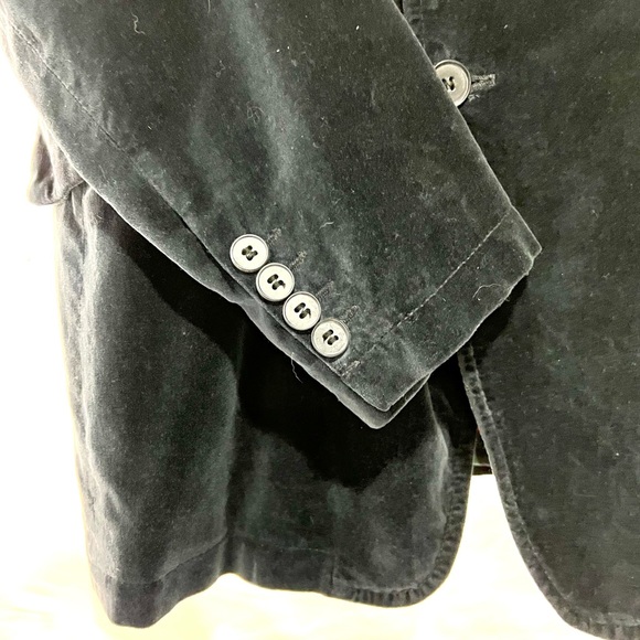 Burberry Velvet Smoking Jacket Black 46 52R Blazer - Picture 10 of 12